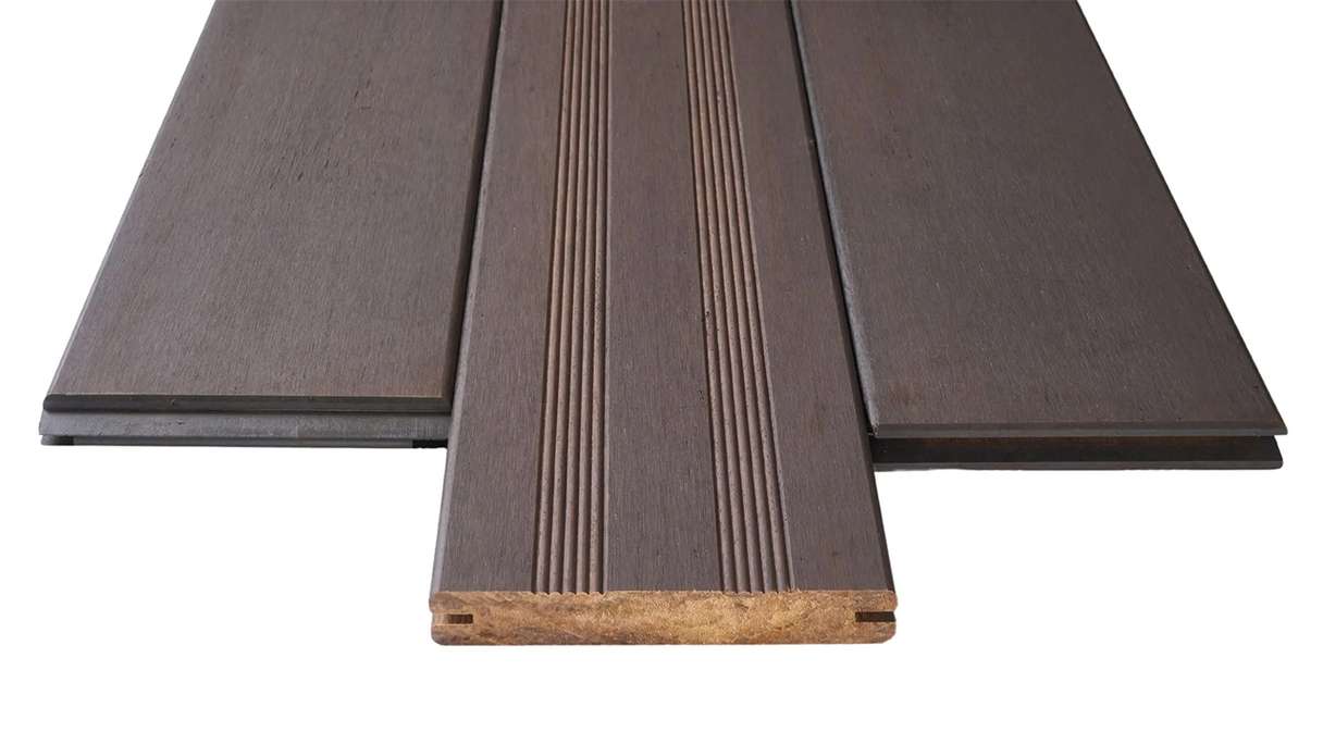 decking in legno planeo - Bamboo granite grey 20 x 140 x 2200mm liscio/francese