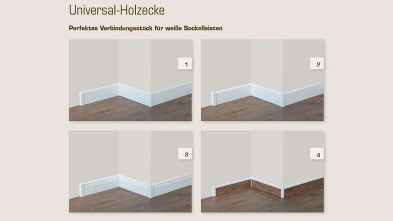 planeo Vierkant Holzecken 22mm 4St.