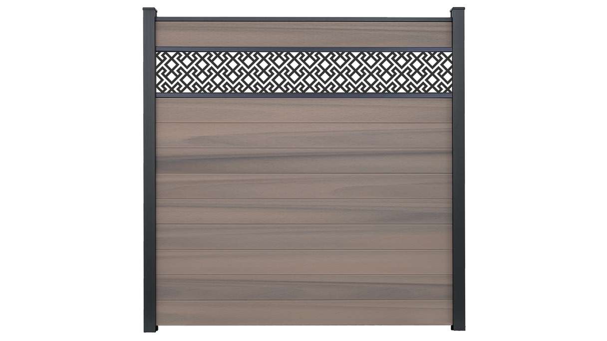 planeo Gardence Strong - recinzione a innesto BPC Abstract Bi-Color co-ex 180 x 180 cm