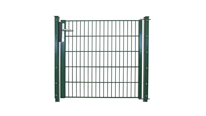 Porte universelle léger 1 feuille vert mousse - L 1090 mm poteaux de porte inclus