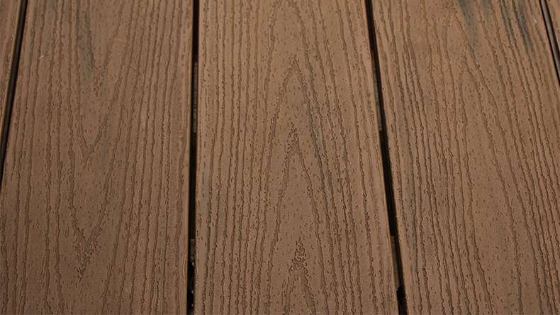 planeo TitanWood - tavola massiccia marrone scuro anticato invecchiato/spazzolato