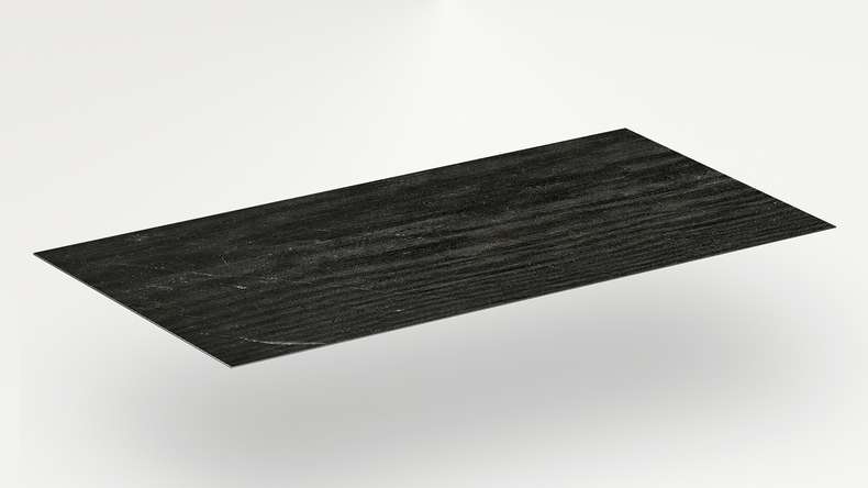 planeo Wandverkleidung SPC - CeraRock Tile Stripes Black Slate 120 x 60 cm