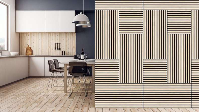 planeo Panneau acoustique - MixWall Timber Touch Althea Oak 52 x 104 cm | Placage en bois véritable (PLMW-10011B)