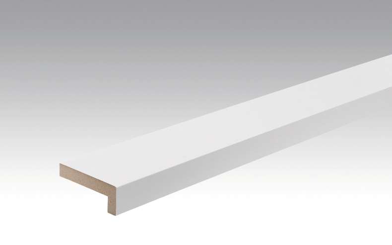 Plinthes MEISTER bandes de recouvrement d'angle Whiteline 4074 - 2380 x 60 x 22 mm (200028-2380-04074)