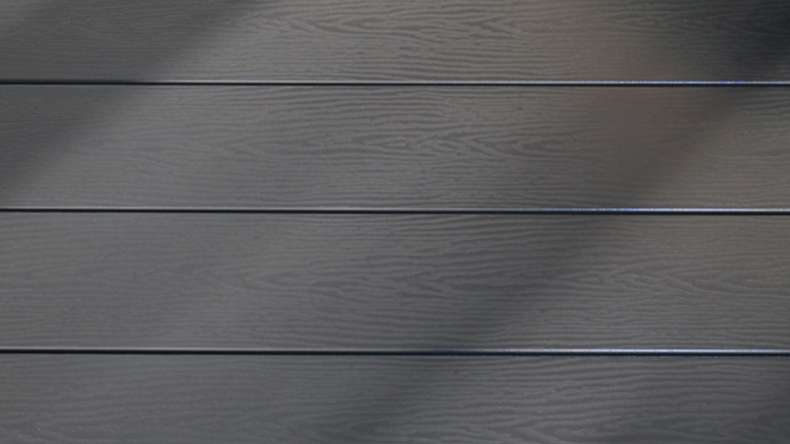 planeo terrasse composite - lame massive gris-brun gaufré/rainuré - 1m à 6m