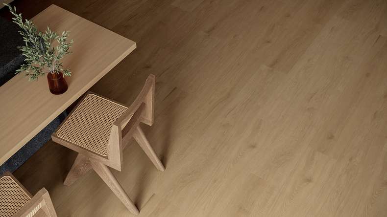 planeo WPC Vinile ad incastro - PUREtec MAX 70 EIR Smoked Brown Oak | Isolamento acustico integrato (RP-A50-2)