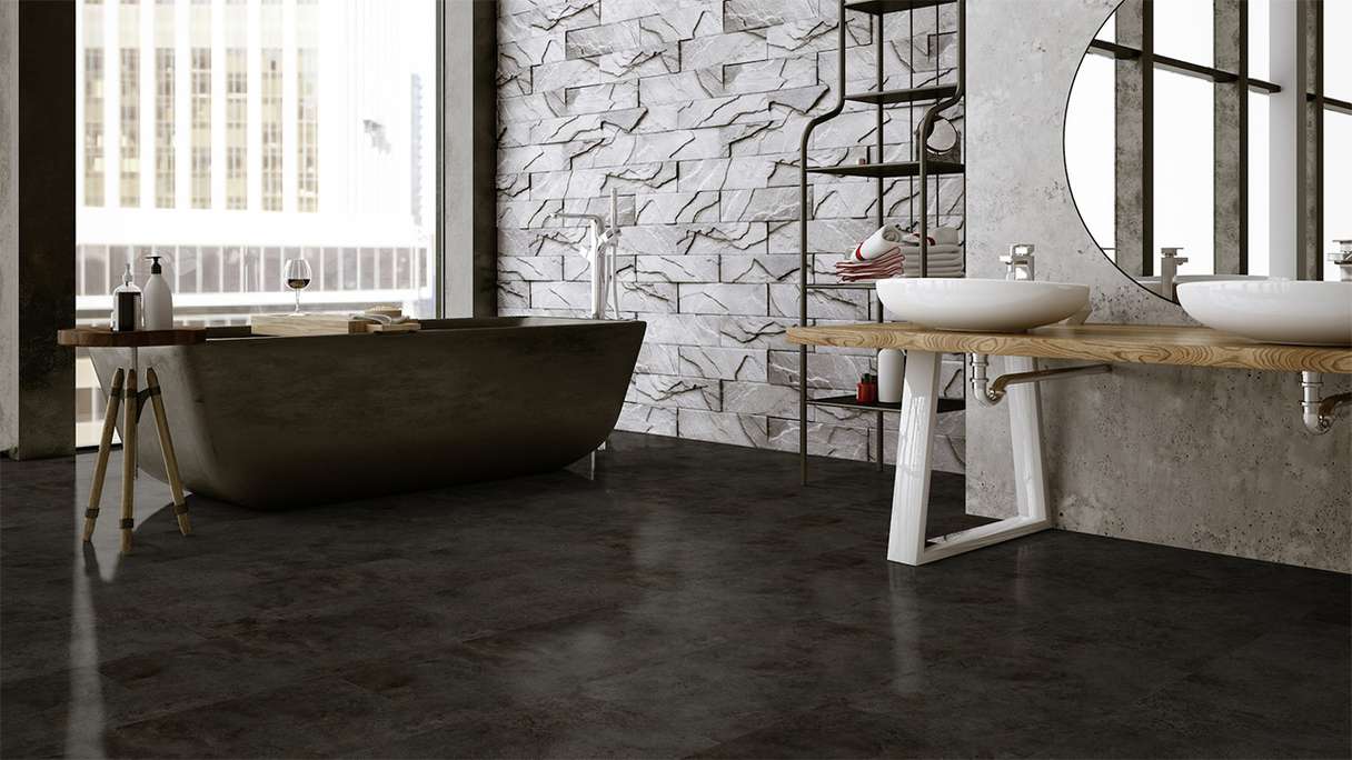 Gerflor vinyle adhésif - Virtuo 30 Glue Down Tavla dark | Aspect authentique (39171453)