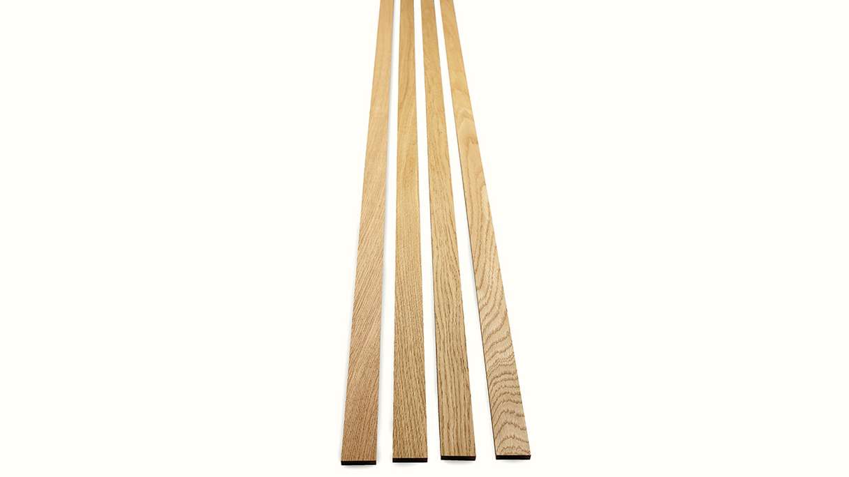 Skaben Panneaux acoustiques SilentWall Easy-Sticks - Chêne brun clair - 250 x 3,45 cm