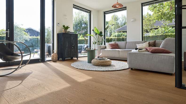 Sol en bois MEISTER Lindura HD 400 - 20225 Chêne authentique brun argile verni ultra-mat 2200 x 270 x 11 mm (500214-2200270-20225)