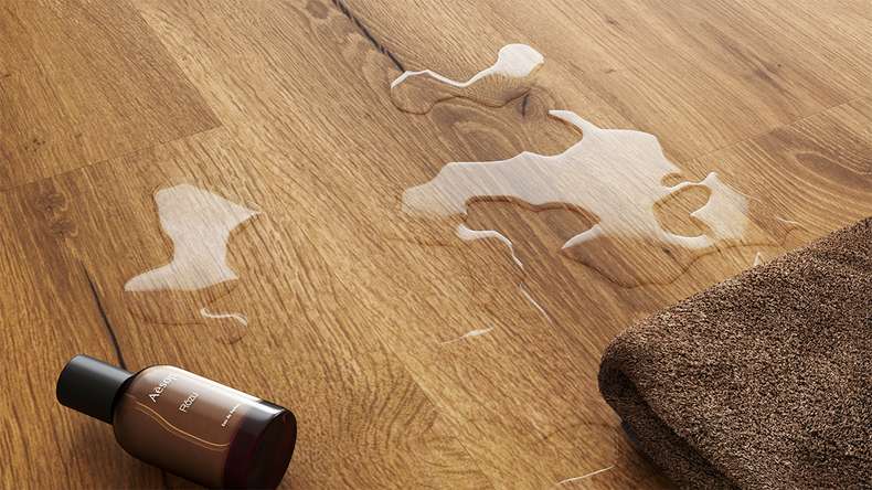 planeo rigide Sol PVC clipsable - SolutionX 2in1 Chêne Naturel Rustique | Isolation phonique intégrée (ECF-0092)