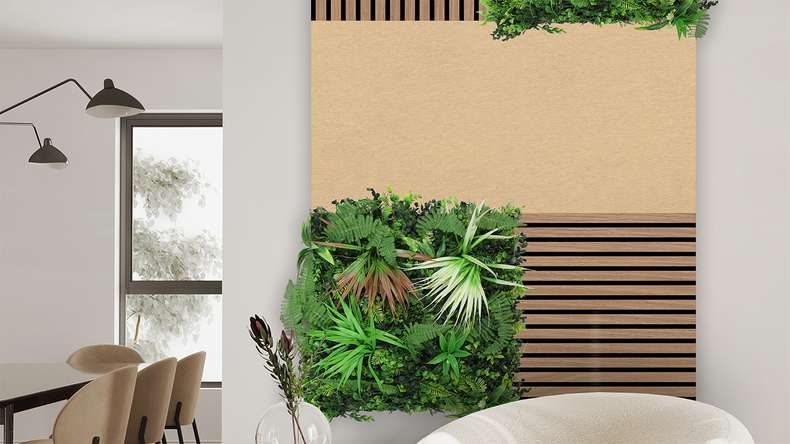 planeo Panneau acoustique en feutre - MixWall EcoColor Line Cream Vanilla 52 x 104 cm (PLMW-50021B)