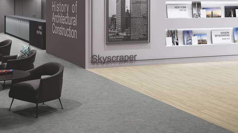 Gerflor Vinyle à clic Rigid - Création 55 Clic Linear Wood Clear | Aspect authentique (60661701)