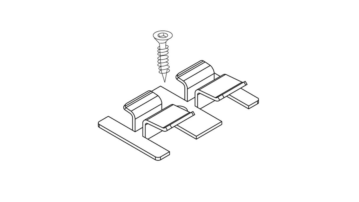 planeo Fassado - set di staffe per facciate in acciaio inox