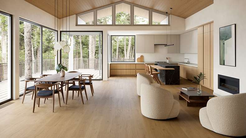 planeo WPC Sol PVC clipsable - PUREtec MAX 70 EIR Smoked Brown Oak | Isolation phonique intégrée (RP-A50-2)