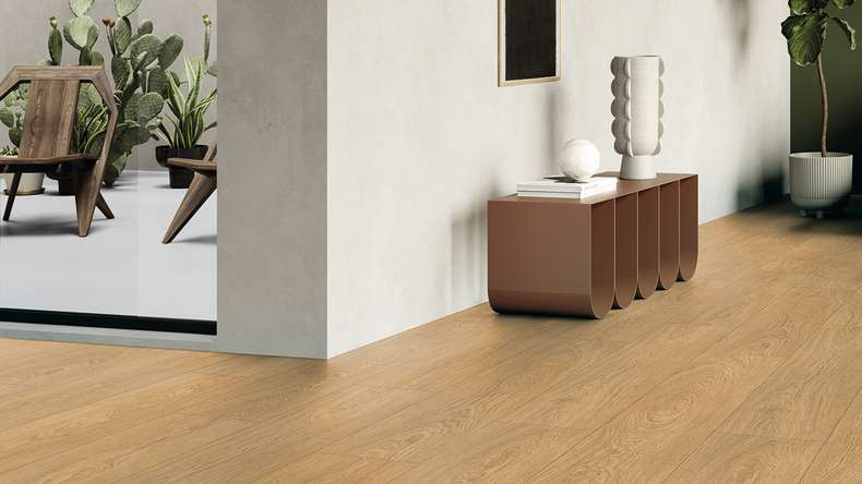 Gerflor Klebevinyl - Creation 55 Lounge Oak Golden | Synchronprägung