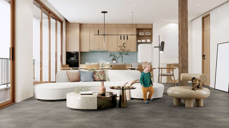 Gerflor CV-Belag - TEXLINE Nature 2380 Leone Charcoal