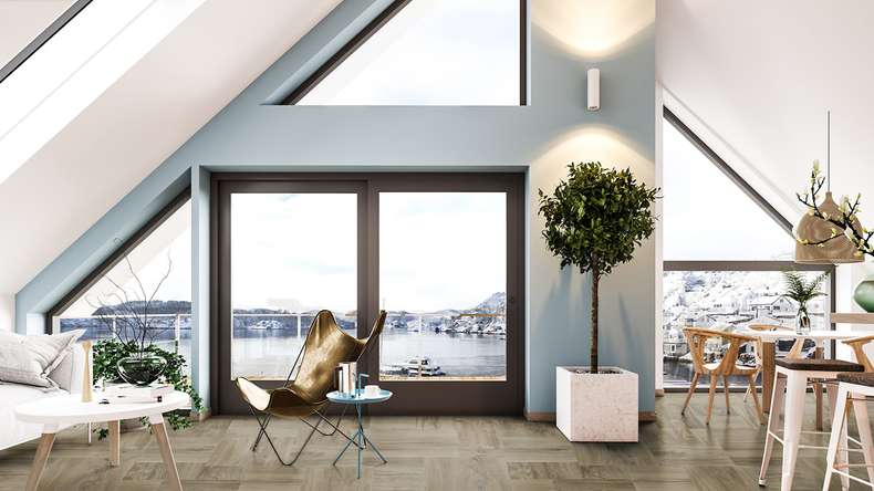 Gerflor CV-Belag - TEXLINE 2231 PATCHWOOD BROWN 2m x 25m
