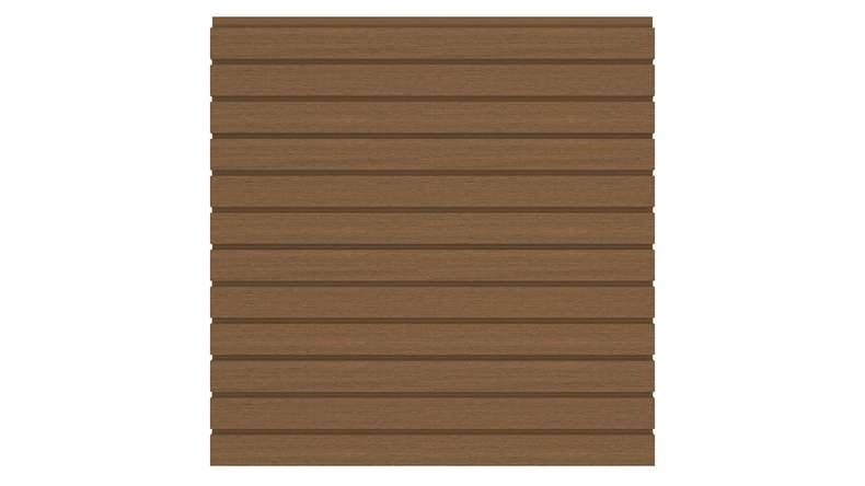 planeo LINEA - WPC CoEx Rhombus Steckzaun Burma Teak 176 x 183 cm