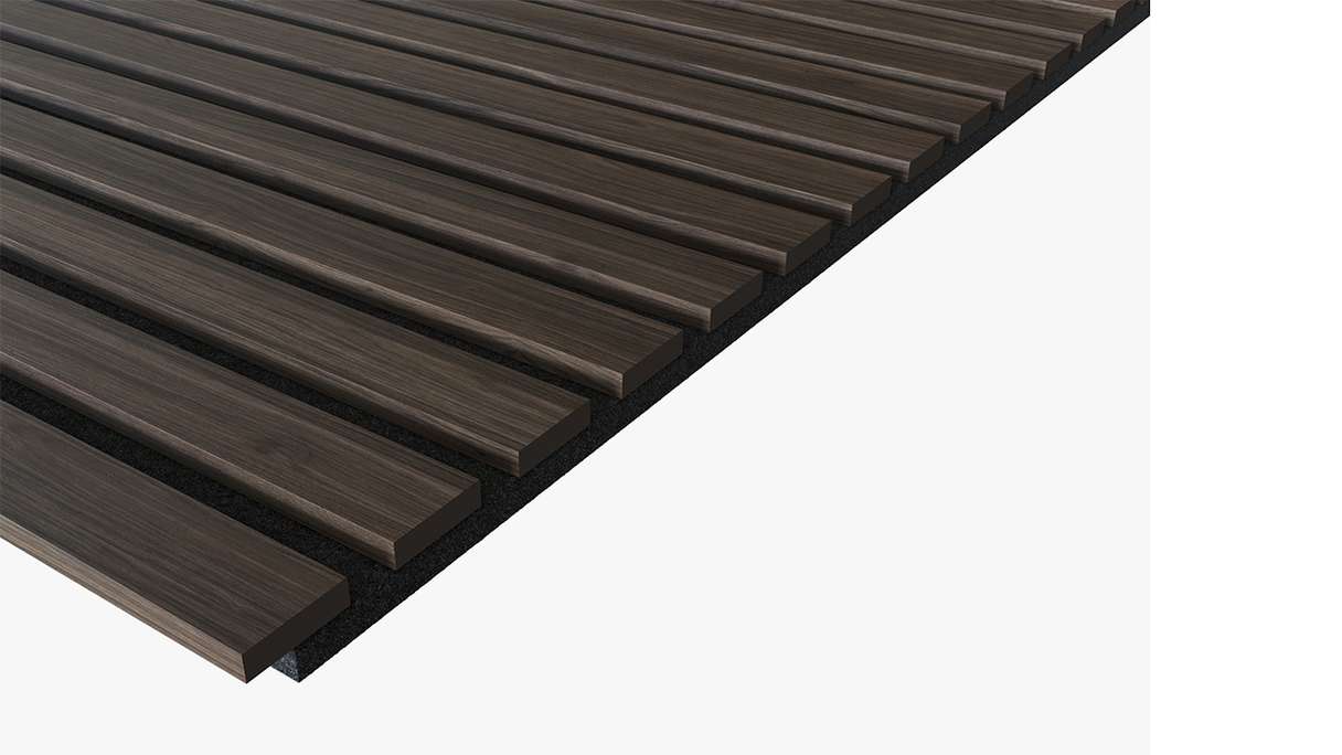 planeo Akustikpaneele - Eiche Braun - 2400 x 525 x 18mm (PU-A-003)