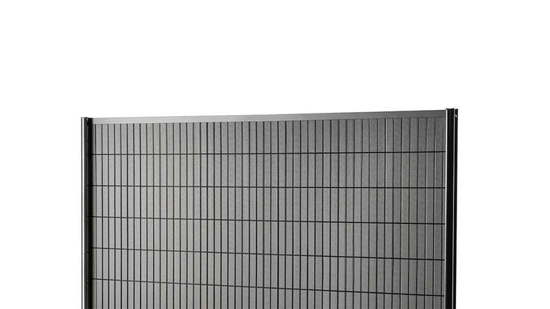 planeo WPC Streifen Set - Anthrazit L 250 x H 123 cm