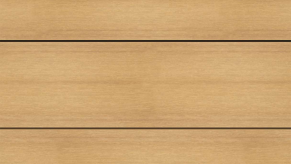 planeo WOODLine Nature - Pannello per decking rivestito in WPC CoEx camera cava - sabbia 3m strutturato/liscio spazzolato