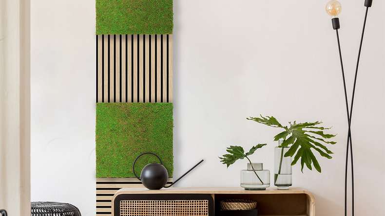 planeo Panneau acoustique - MixWall Timber Solid Flare Oak 52 x 52 cm | Placage en bois véritable (PLMW-00311C)