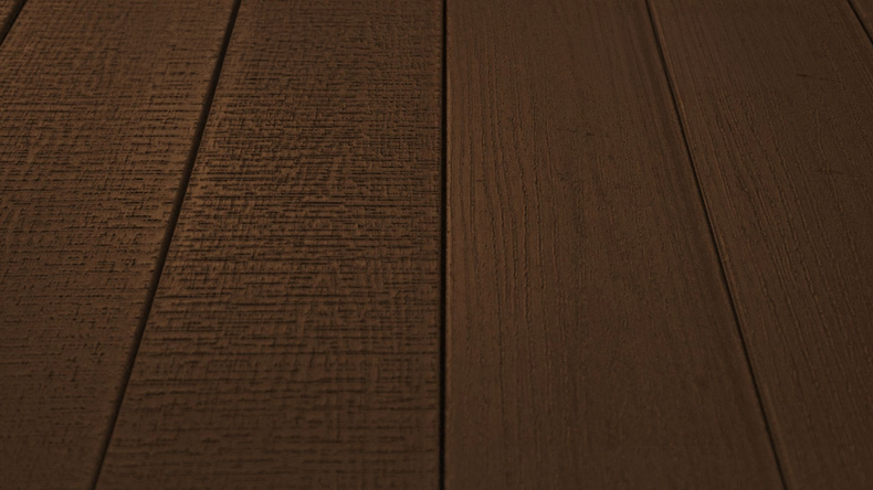 planeo TitanWood - lame massive structure bois brun foncé