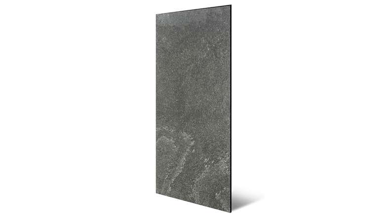 planeo Akustikpaneel - MixWall Mineral Mood Grey Slate 52 x 104 cm | Echtstein (PLMW-20411C)