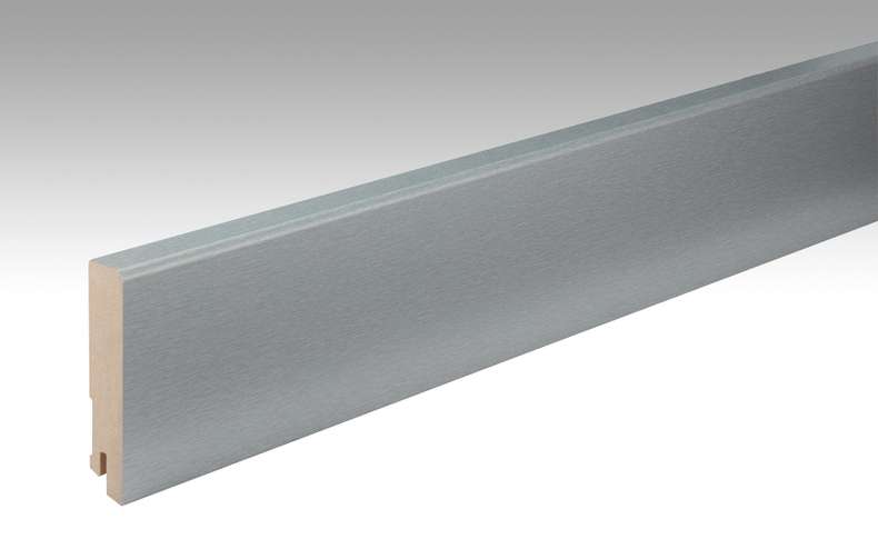Plinthes MEISTER en acier inoxydable DF 063 - 2380 x 80 x 16 mm (200011-2380-00063)