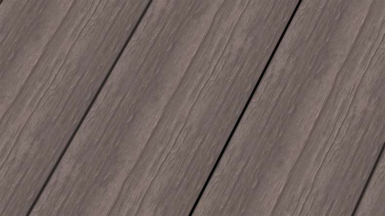 planeo MAXLine Antik - 3m WPC CoEx ummantelte XL Terrassendiele Massiv - Grau rustikal strukturiert/glatt gebürstet