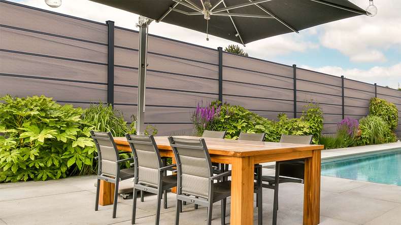 planeo Gardence Deluxe - Recinzione in BPC Bicolore co-ex