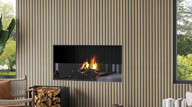 Skaben Akustikpaneele 6mm SilentWall Comfort Light - Eiche Hellbraun - 250 x 30 cm