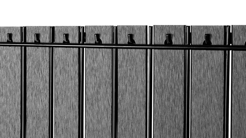 planeo WPC Streifen Set - Anthrazit L 250 x H 123 cm