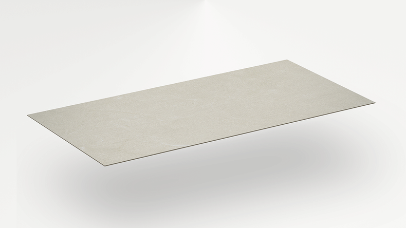 Rivestimento murale planeo in SPC - CeraRock Tile Stripes Ivory Marble XL 280 x 117,5 cm