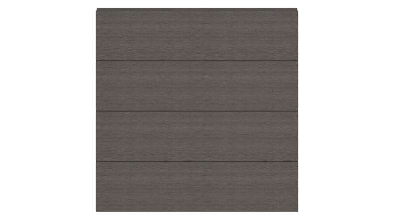 planeo INFINITY - WPC CoEx Steckzaun Dunkelgrau 176 x 183 cm
