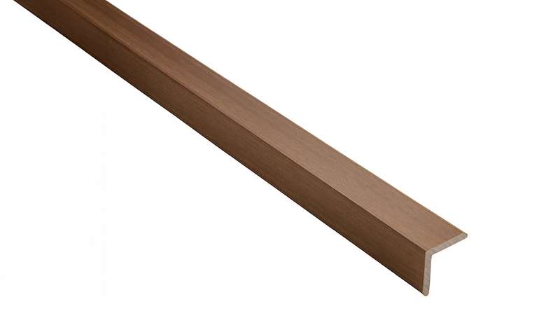 planeo WPC coex angolare per facciata Teak - 2900 x 45 x 45 mm
