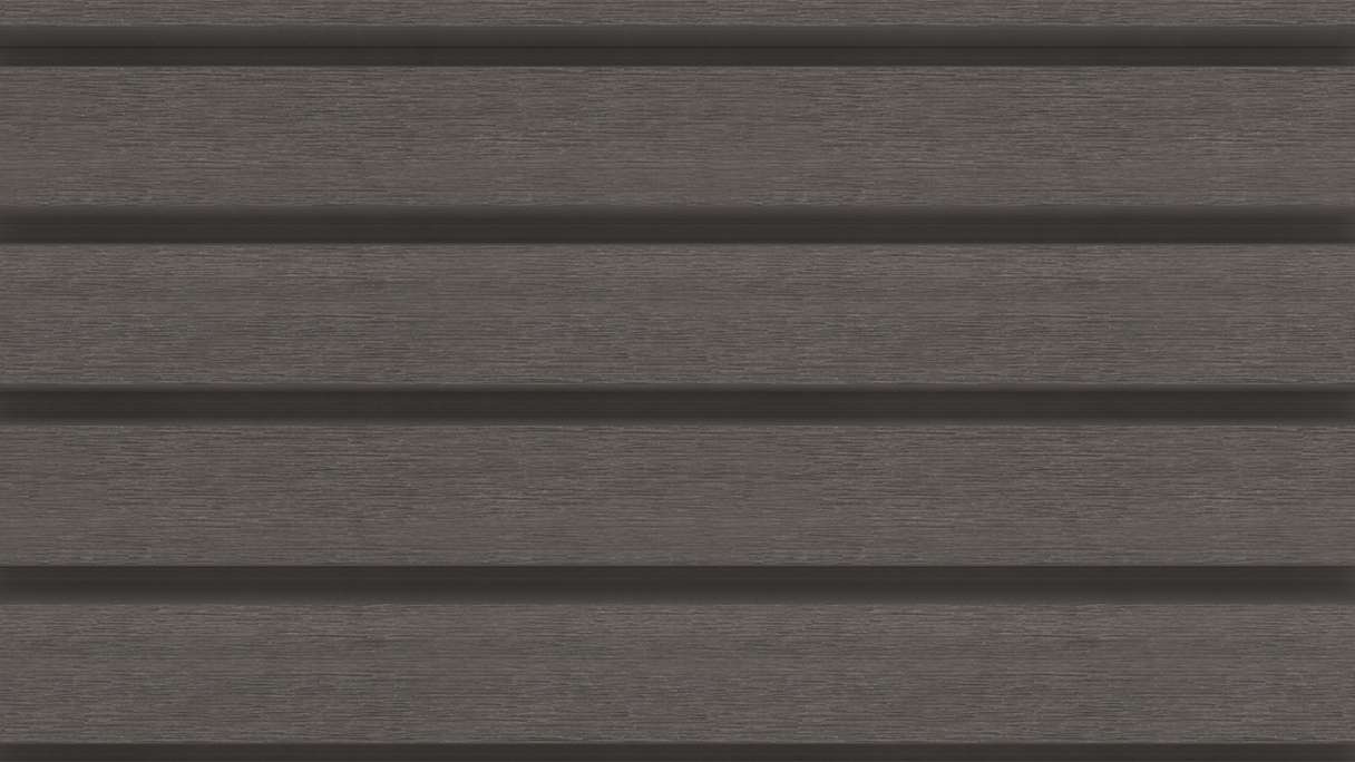 planeo LINEA Wide - Bardage de façade en WPC CoEx, gris foncé, 2900 x 181 mm