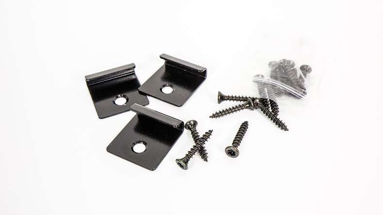 planeo Kit complet TitanWood 5m de structure en lames creuses rainurées brun foncé 55,5m² incl. Alu-UK