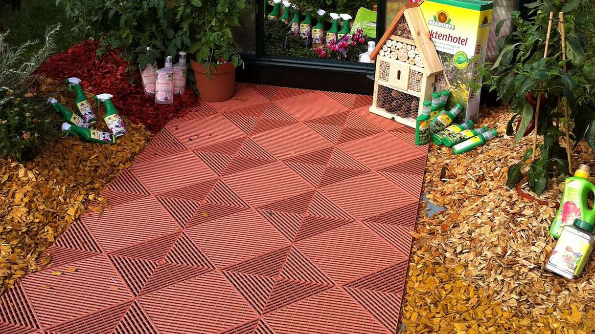 planeo carreau de terrasse en plastique - Terracotta