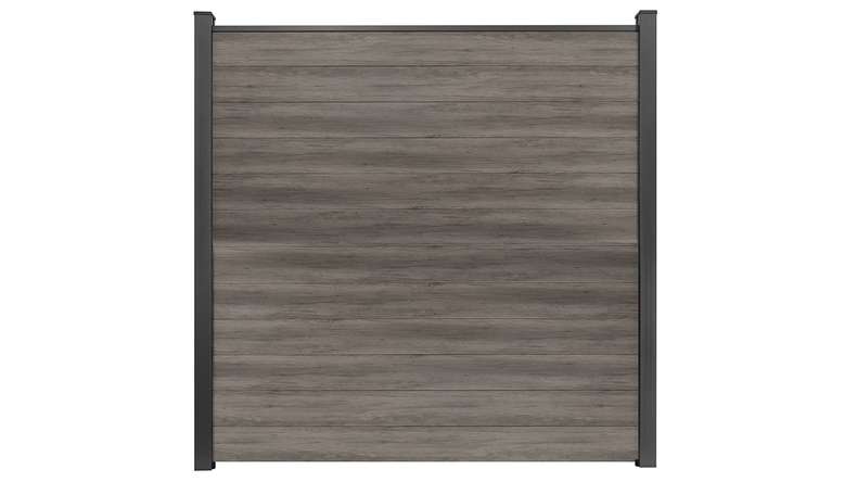 planeo Gardence Simply Small - recinzione a innesto in PVC Monument Oak 180 x 180 cm