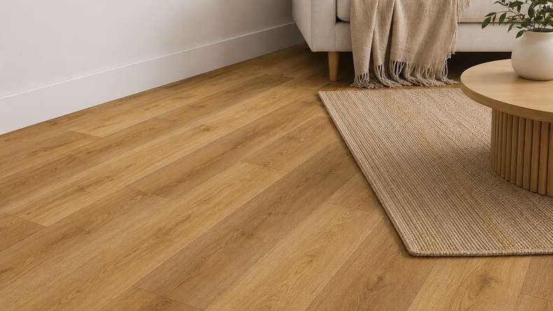 planeo Rigid Klick Vinyl - SolutionX 2in1 BigSize Prestige Oak 1,83m lange XL Diele | Trittschalldämmung integr. (ECF-BS-87)