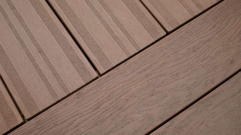 planeo Authoria PureBoard Plancher de terrasse massif - Copper Nature Oak 3.6m structuré