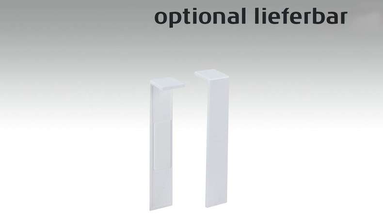 plinthe plano Blanc moderne 18 x 80 mm