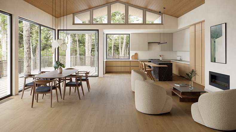 planeo WPC Vinile ad incastro - PUREtec MAX 70 EIR Smoked Brown Oak | Isolamento acustico integrato (RP-A50-2)