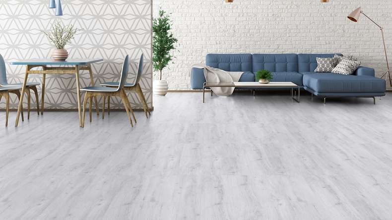 Gerflor vinyle à clic - Senso Premium Rigid Acoustic Sunny white | Isolation phonique intégrée (39470286)
