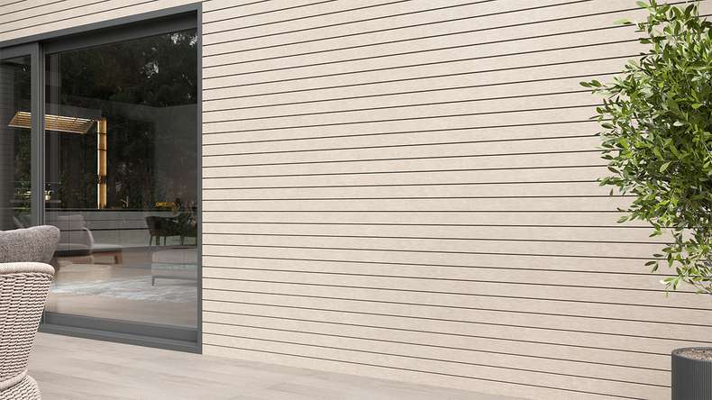 planeo Fassado - BPC Fassadenverkleidung Nature White 5m (PBF-C123)