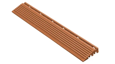 Panneau latéral planeo pour dalles emboîtables 40 x 40 cm - terre cuite