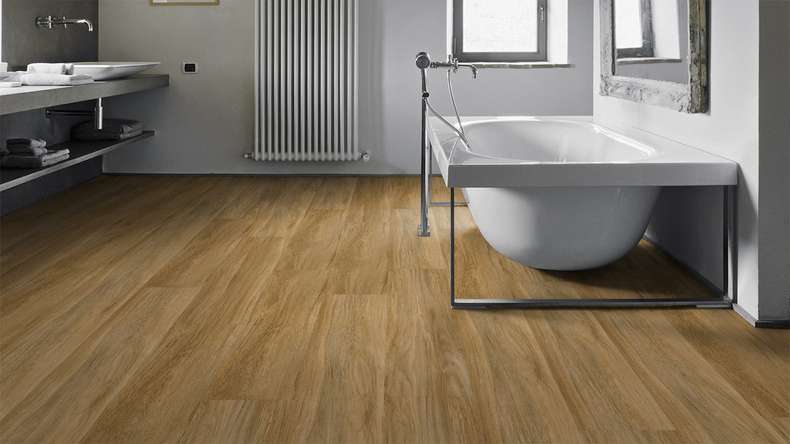 Gerflor Klick Vinyl - Virtuo 55 Rigid Acoustic Qaja Honey | Trittschalldämmung integr. (39051474)