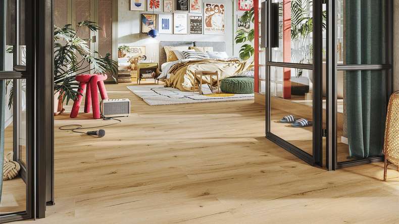 Sol design MEISTER Dryback-Vinyl DD 155 - 20192 Structure bois industriel pop naturel (400048-1226186-20192)