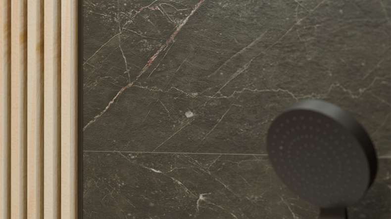 planeo Wandverkleidung SPC - CeraRock Tile Black Slate 120 x 60 cm